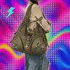 JIAERDI Vintage Brown Y2k Handbag Women Retro Subculture Leather Large Capacity Shoulder Bags Ladies Harajuku Aesthetic Tote Bag