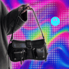 Y2K Korean Women Harajuku Vintage Gothic Black Hand Bag Aesthetic Elegant Punk Wallet Purse Handbags Shoulder Trend Tote Bags