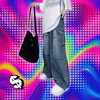 Spring And Autumn Vintage Wide Leg Big Pocket Overalls Men Y2K Neutral Loose Straight Leg Casual High Street Hip Hop Jeans