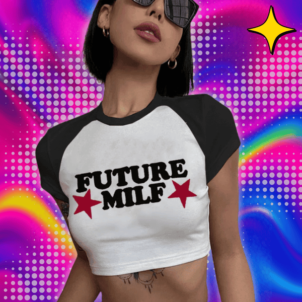 2023 Sexy T Shirts Future Milf Star Fashion Women Crop Top Harajuku Streetwear Outfits Summer Sexy Party Femme Y2k Women Clothes