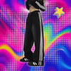 Y2k Harajuku Street Distressed Striped Black Jeans Women Korean Fashion Casual Straight Pants Classic Simple Loose Denim Pants