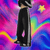 Y2k Harajuku Street Distressed Striped Black Jeans Women Korean Fashion Casual Straight Pants Classic Simple Loose Denim Pants