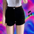 Y2k Shorts Women Harajuku Oversized Pattern Ironing Retro Goth Women Clothing Jean Shorts High Waist Hip Sexy Girl Biker Shorts