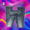 Y2K Diamond Embroidery Jeans