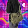Workwear Canvas Shoulder Bag Large Capacity Retro Messenger Bag New Student Class Messenger Bag