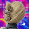 Y2K Silver Star Hair Claw