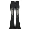 Y2K Streetwear Flare Denim