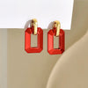 Y2K Geometric Stud Earrings