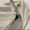 Y2K Solid Color Leather Bag