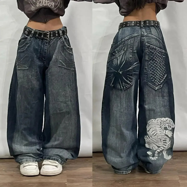 Y2K Punk Retro Baggy Jeans
