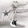 Y2K Guitar Heart Key Chain
