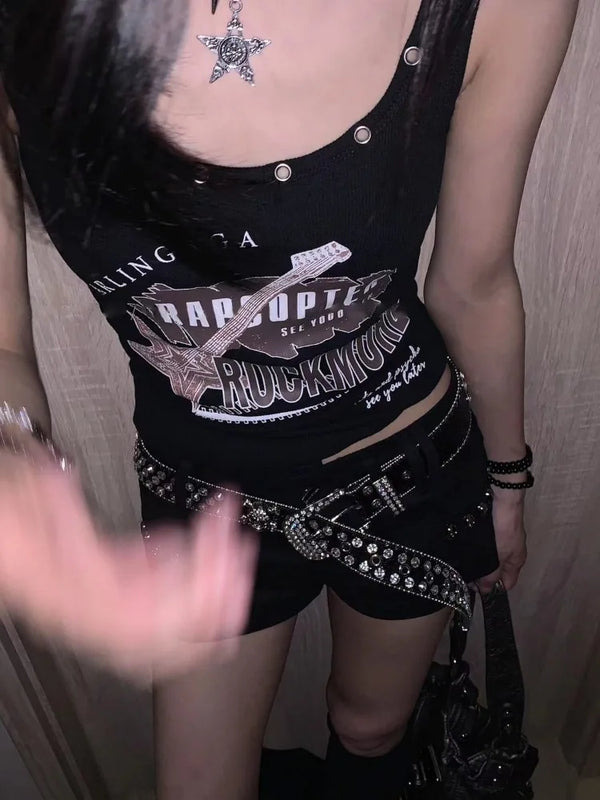 Y2K Rock Slim Top