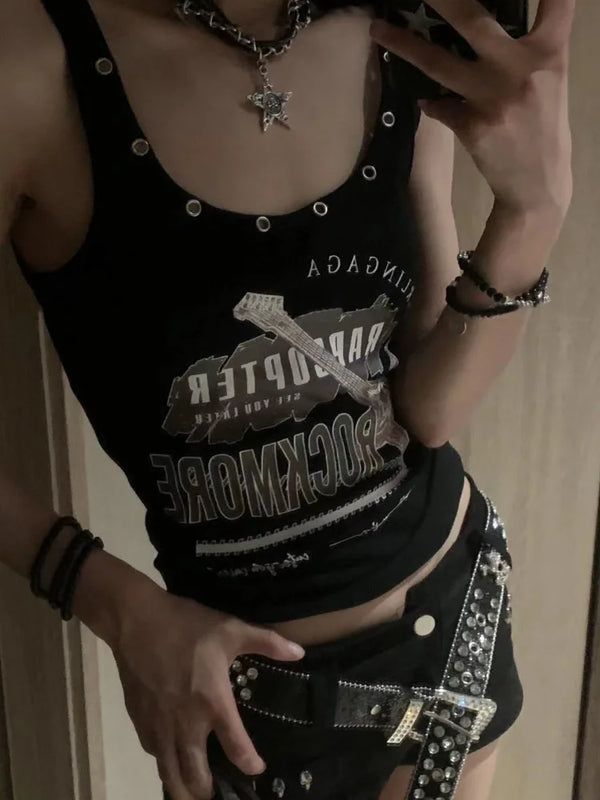Y2K Rock Slim Top