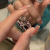 Y2K Sparkling Pink Rings