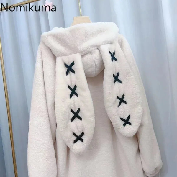 Y2K Furry Oversized Jacket