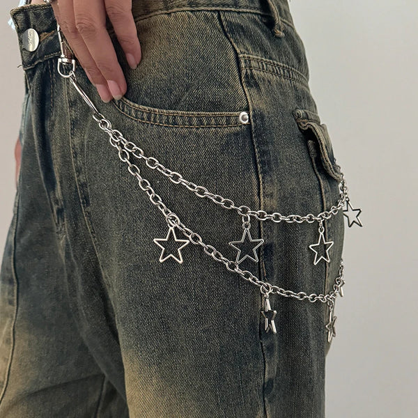 Y2K Punk Jeans Keychain