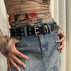 Y2K Double Hole Belt