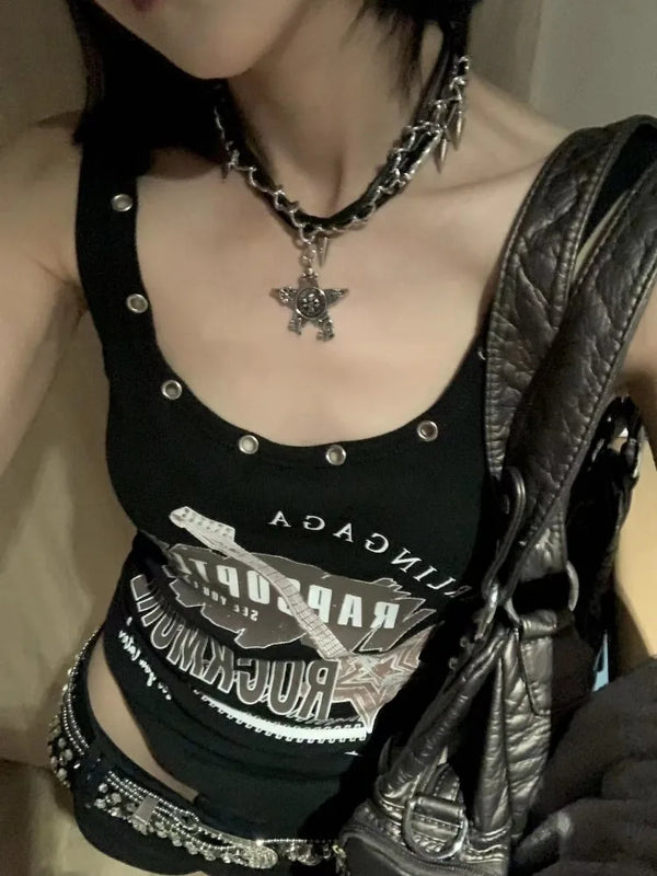Y2K Rock Slim Top