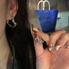 Y2K Heart Hoop Earrings