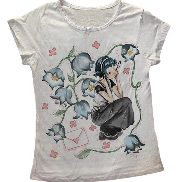 Y2K Korean Babe Tee