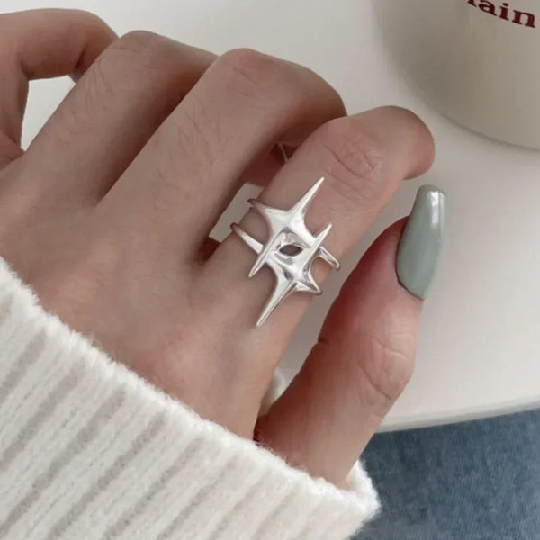 Y2K Copper Stars Ring