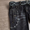 Y2K Black Skull Baggy Jeans