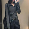 Y2K Slim Fit Knit Sweater