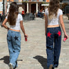 Y2K Star Print Vintage Jeans
