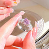 Y2K Crystal Heart Ring