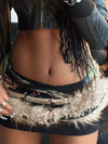 Y2K Faux Fur Belt