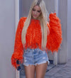 Colorful Y2K Fur Coat