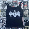 Y2K Bat Graphic Crop Top