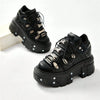Y2K Black Punk Heel Boots