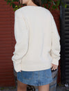 Y2K Flag Print Sweater