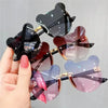 Y2K Bear Rimless Shades
