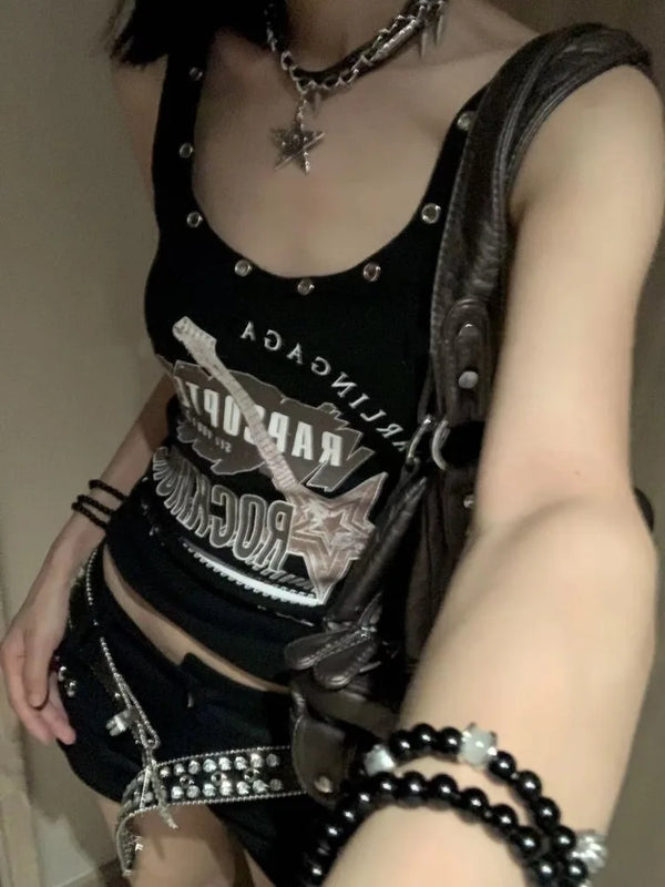 Y2K Rock Slim Top