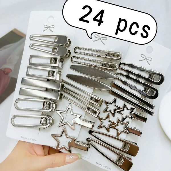 Y2K Metal Hair Clips