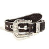 Y2K Rhinestone Leather Belt