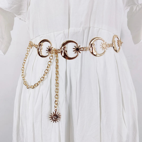 Y2K Tassel Chain Waist Belt