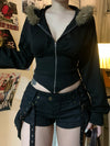 Y2K Casual Chic Fur Jacket