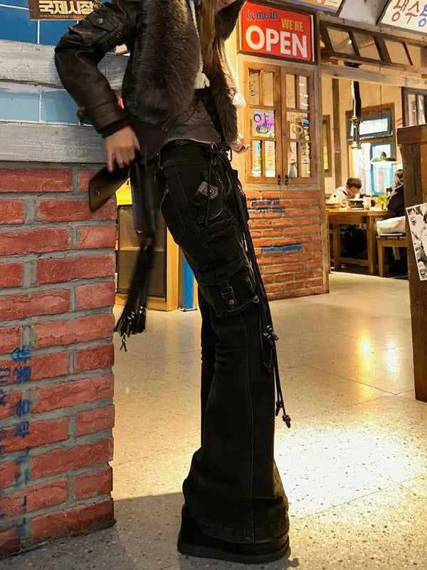 Y2K Denim Cargo Pants