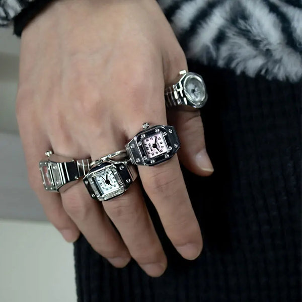 Y2K Finger Watch Rings