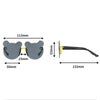 Y2K Bear Rimless Shades