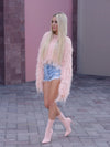 Colorful Y2K Fur Coat