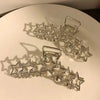Y2K Silver Star Hair Claw