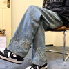 Y2KFlame Printed Jeans
