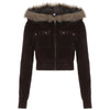 Vintage Y2K Hooded Coat