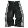 Y2k Striped Black Jeans