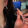 Y2K Heart Hoop Earrings