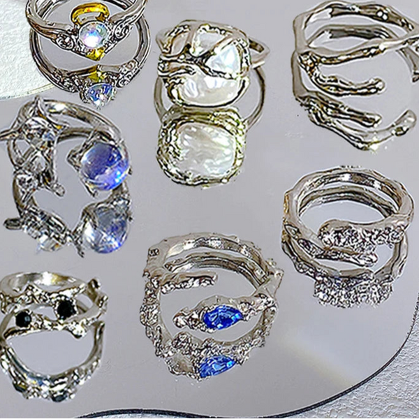 Y2K Kpop Rings Set